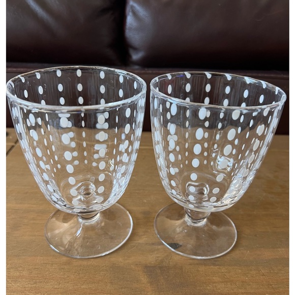 Zafferano Perle glass water goblets in perfect condition. Come as set of two. - Picture 1 of 3